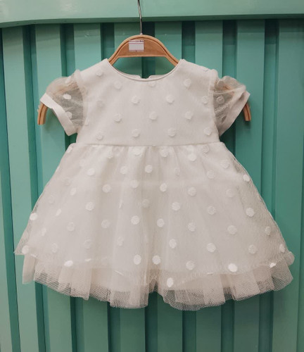 پیراهن بدون آستین یقه گرد دخترانه (۴ تا۶ ماه)